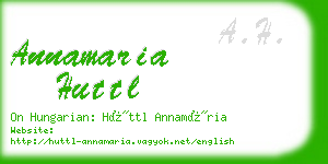 annamaria huttl business card